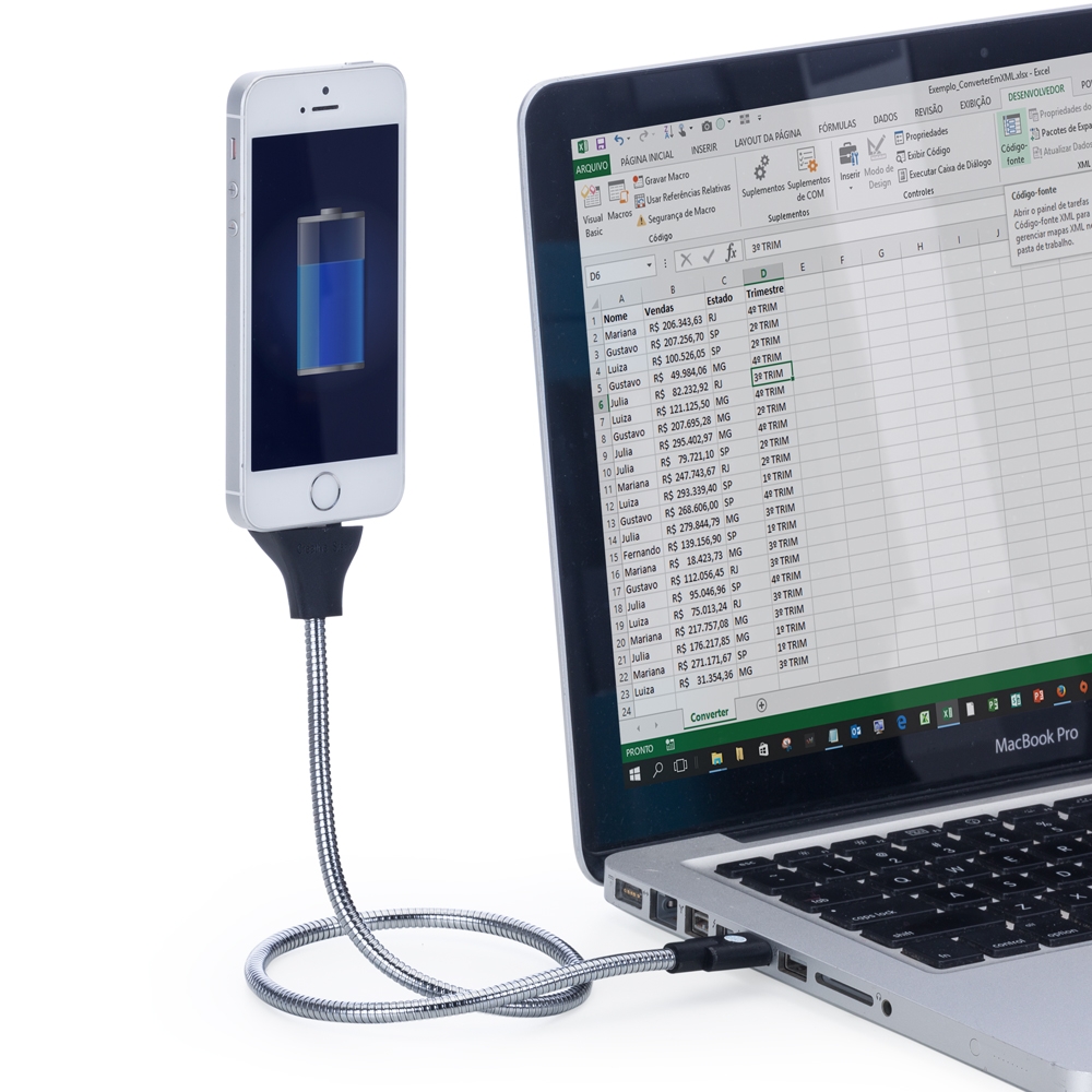 Cabo USB para Iphone
